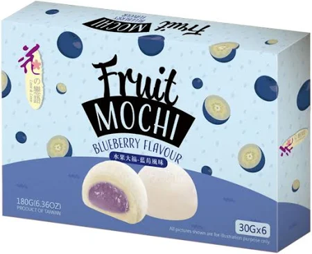 Loves Flower Fruit Mochi Blueberry Flavour (30g*6) 180g