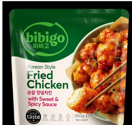 BIBIGO Korean Fried Chicken with Sweet & Spicy Sauce 350G