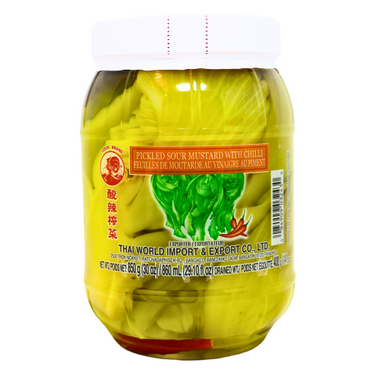 Cock Brand Pickled Sour Mustard With Chilli 850g