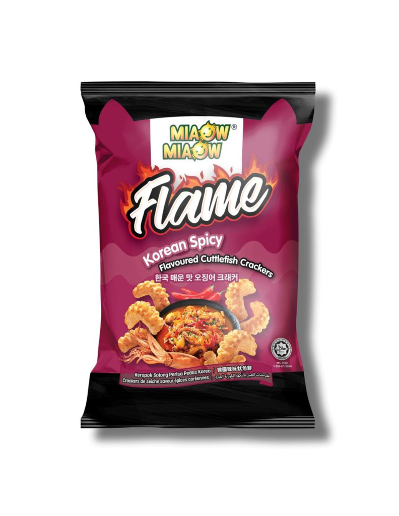 MIAOW MIAOW Flame Korean Spicy Cuttlefish Crackers 50g