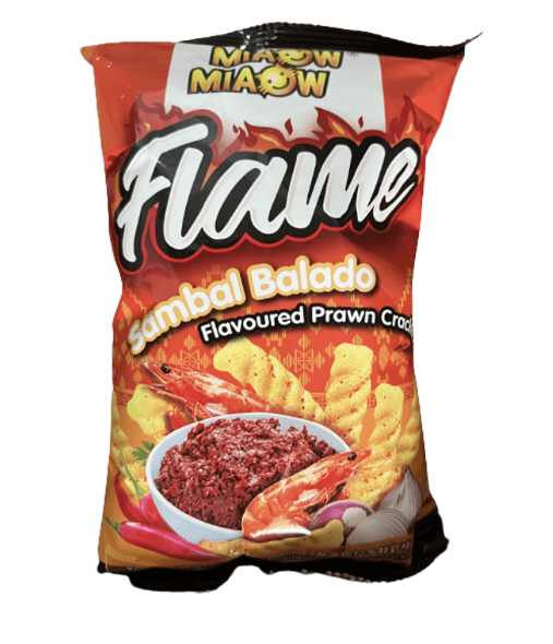 MIAOW MIAOW Flame Sambal Balado Prawn Crackers 50g