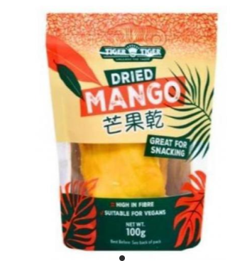 双虎牌芒果干100g