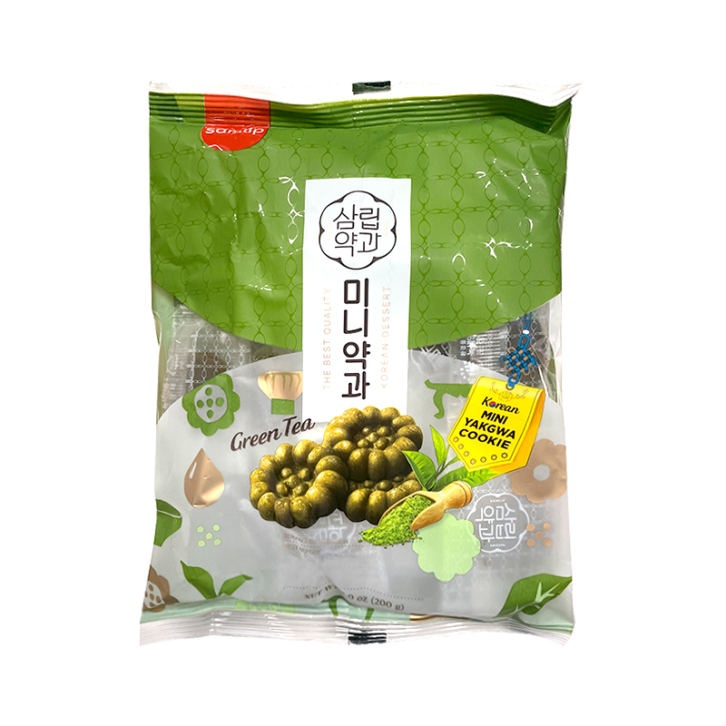 Samlip Mini Korean Cookie(Yakgwa) Greentea 200G