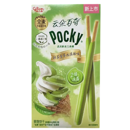 格力高云朵百奇抹茶香草冰淇淋味48g