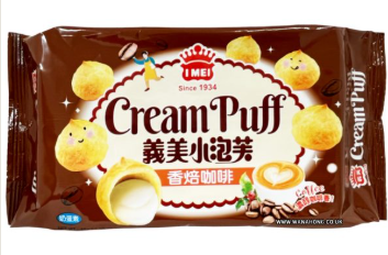 義美小泡芙咖啡味65g