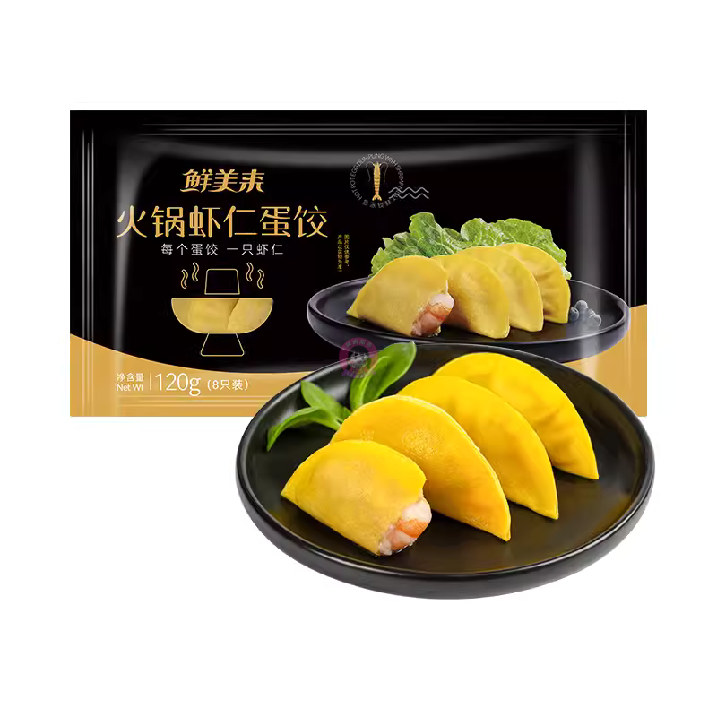 鲜美来火锅虾仁蛋饺120g