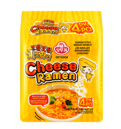 OTTOGI Stir Fry Spicy Cheese Ramen 520G（4Bags）