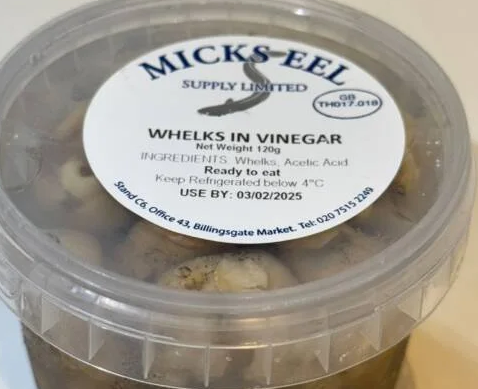 MICKS EEL Whelks In Vinegar 120G