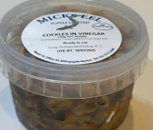 MICKS EEL Cockles In Vinegar 140G