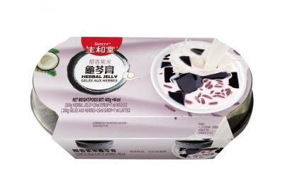 PURPLE RICE COCONUT HERBAL JELLY 椰香紫米龟苓膏520g