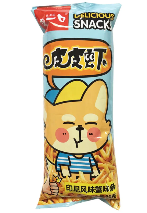 来一口皮皮虾印尼风味蟹味条50g