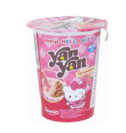 Meiji Hello KIitty Yan Yan Chocolate Cream Snack (Strawberry Flav) 25g
