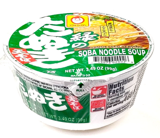 Toyo Suisan Maruchan Midori No Tanuki Soba Bowl 99g