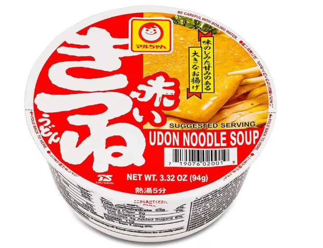 Toyo Suisan Maruchan Akai Kisune Udon Noodle with Fried Tofu 94g