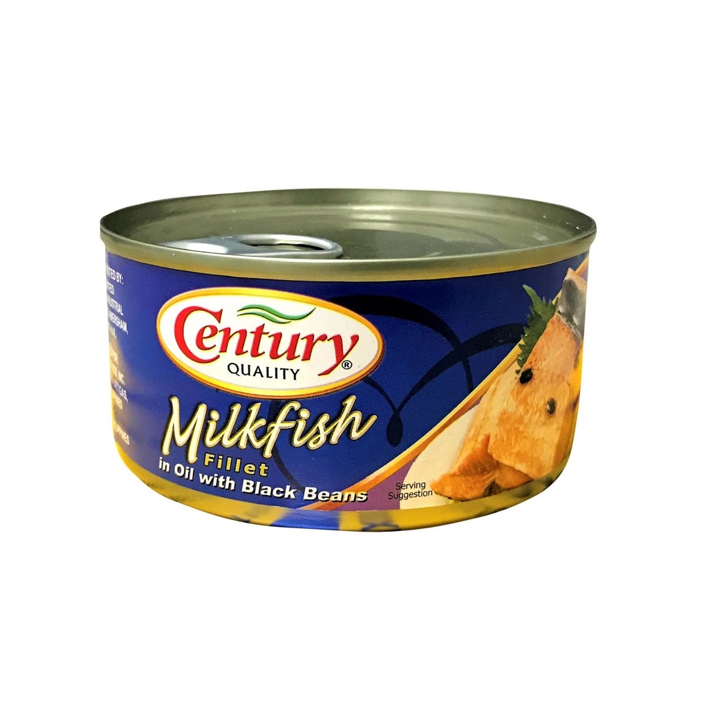 CENTURY Milkfish Fillet in Black Bean Oil 184g
