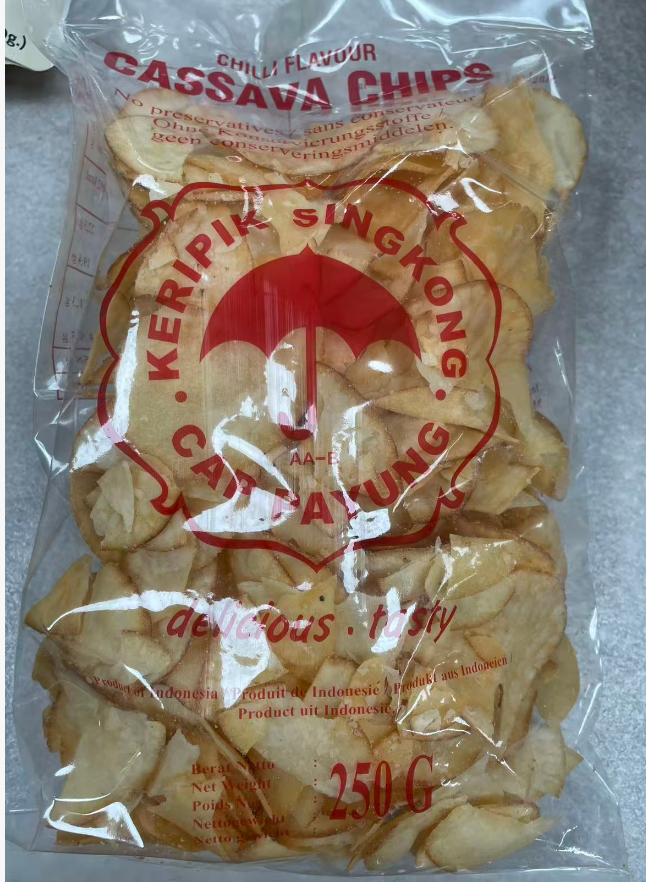 Mirasa Cassave Chips Krau Krau Chilli Flav 250g