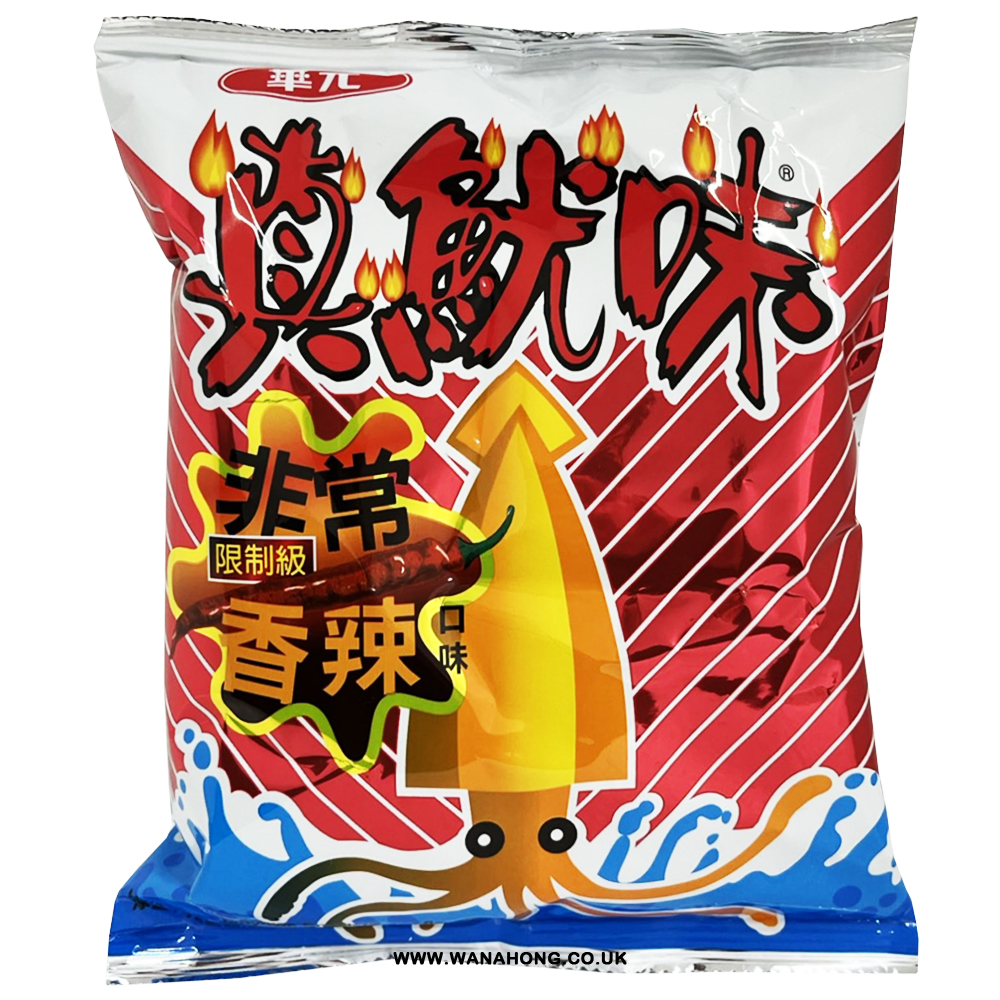 华元真鱿味香辣味50g