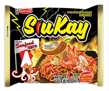 ACECOOK Siu Kay Seafood Flav Instant Noodles 127g