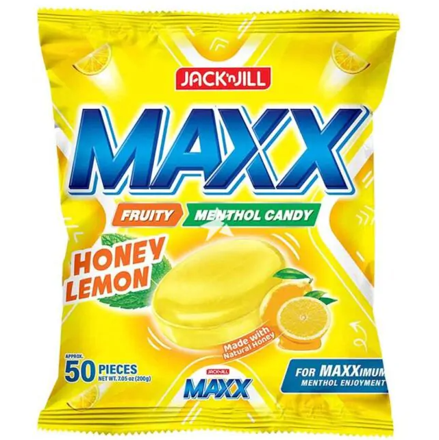 Jack'n Jill - Maxx Cool Menthol Candy (Honey Lemon) 200G