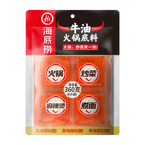 海底捞重庆风味牛油火锅底料360g