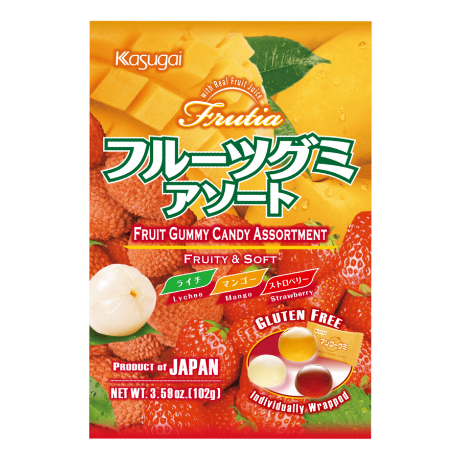 Kasugai Frutia Gummy Assortment 102g