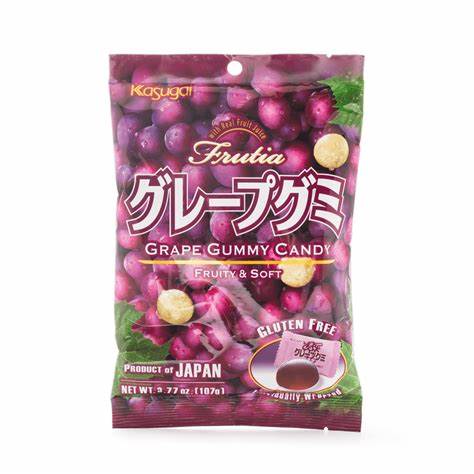 KASUGAI葡萄味水果软糖102g