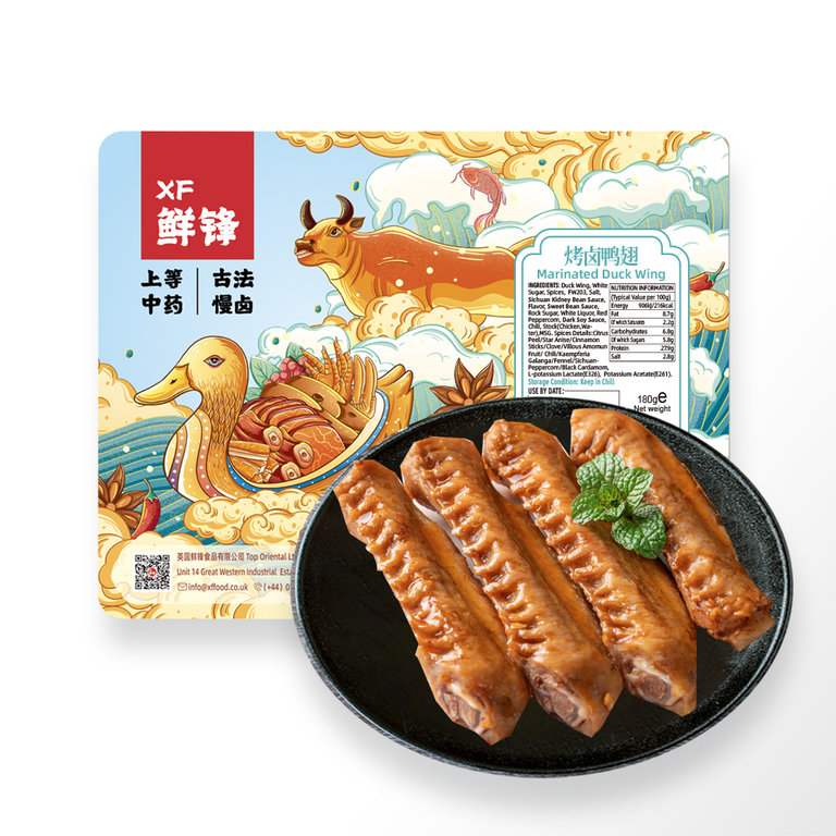 鲜锋烤卤鸭翅尖180G