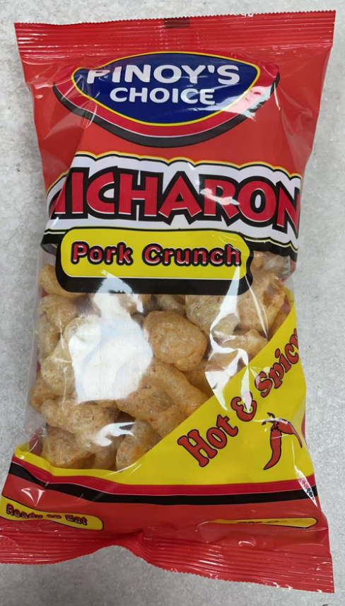 Pinoy's Choice Chicharon Pork Crunch Hot & Spicy Flav 80g