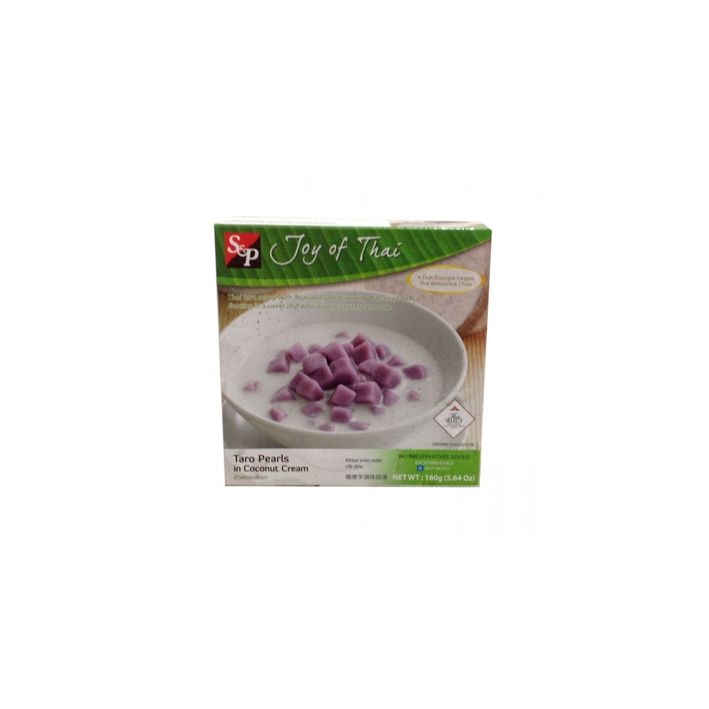 S&P Frozen Taro Pearl in Coconut Cream (Bua Loey Puerk) 160g