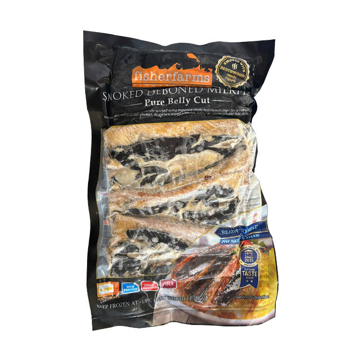 Fish Farms Smoked Deboned Milkfish Pure Belly Cut 350g