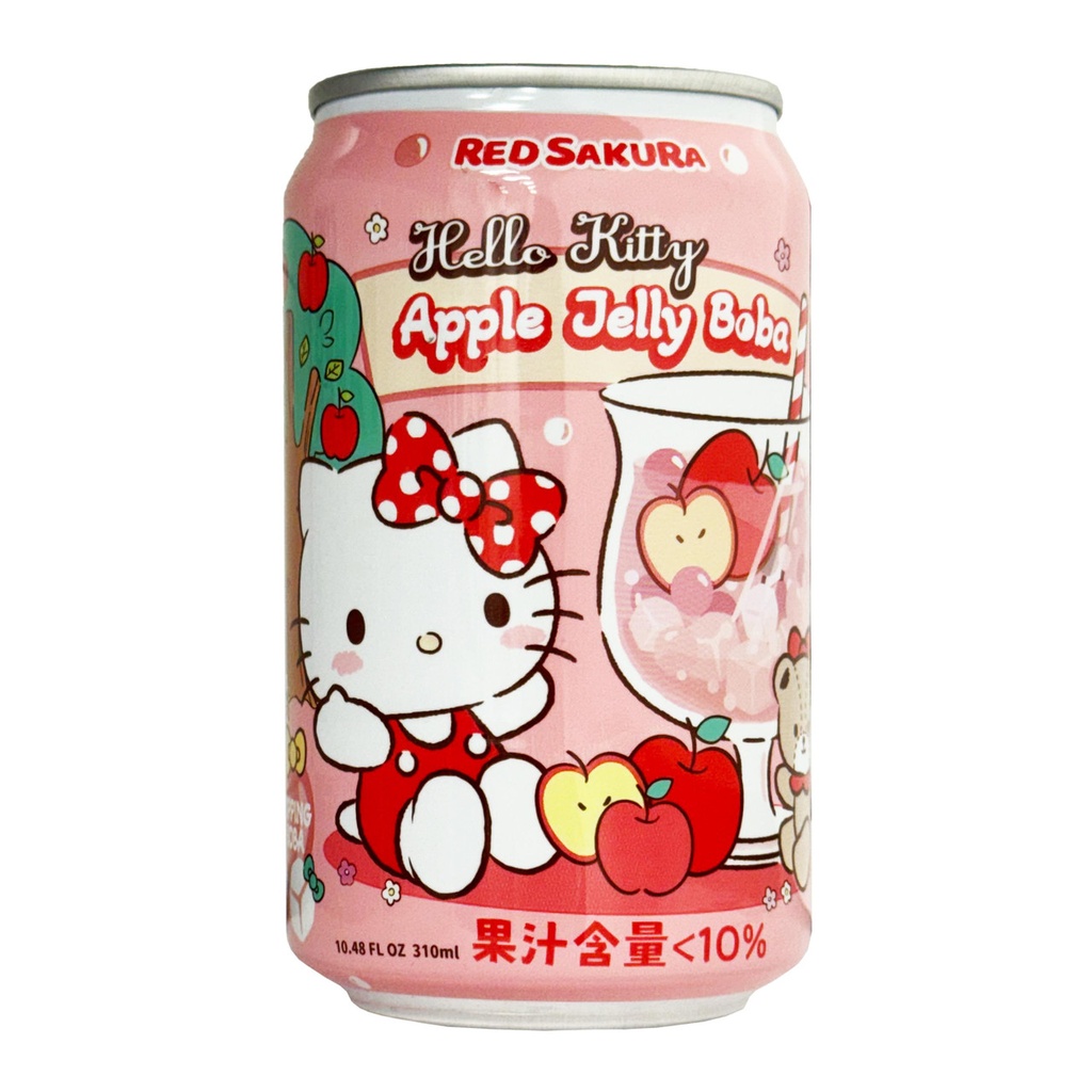 HelloKitty水晶果露珍珠饮品苹果味310ml