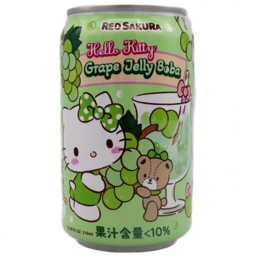 HelloKitty Grape Jelly Boba Drink 310ml