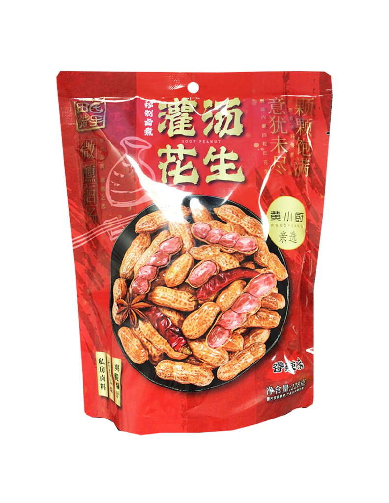 田园猎人灌汤带壳花生辣味228g