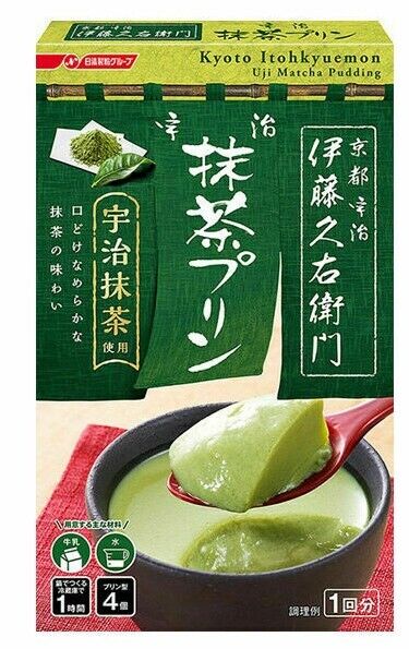Nisshin Kyoko Itohkyuemon Uji Matcha Puddings 50g