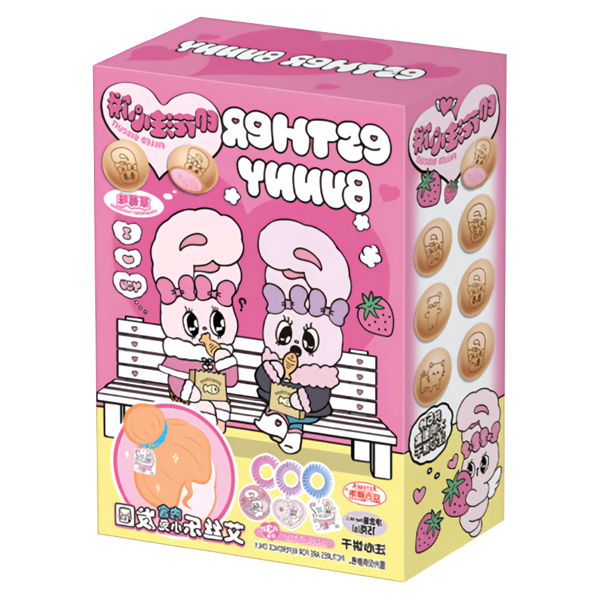 艾丝乐小兔印花注心饼草莓味15g