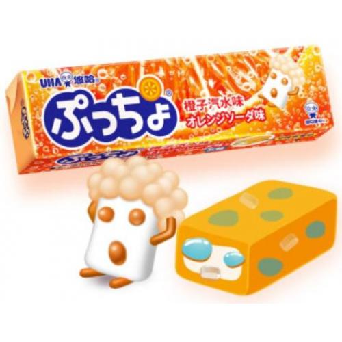 悠哈普超橙子汽水味软糖50g