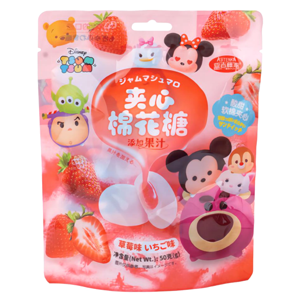 AJITENKA Disney Marshmallow with Strawberry Flav Filling 40g