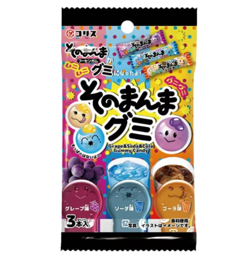 Coris Sono Nanma Gummy Candy (Grape, Soda, Cola)27g