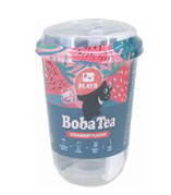 PLAYB珍珠奶茶杯装草莓味85g