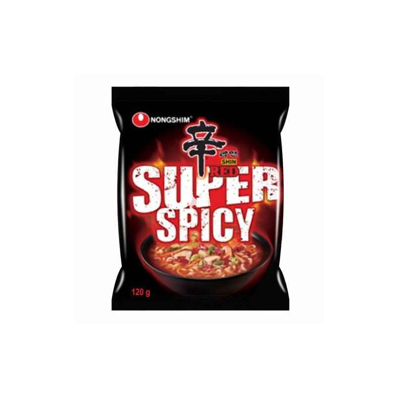 Nongshim Shin Red Ramyun Noodles Super Hot 120g