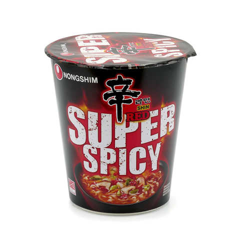 Nongshim Shin Red Ramyun Noodles Super Hot Cup 68g
