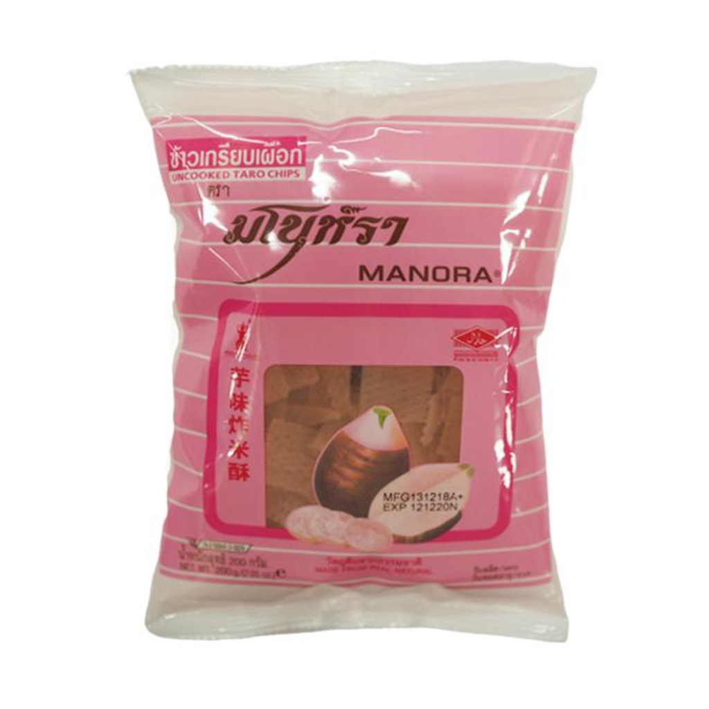 Manora Uncooked Taro Chips 500g