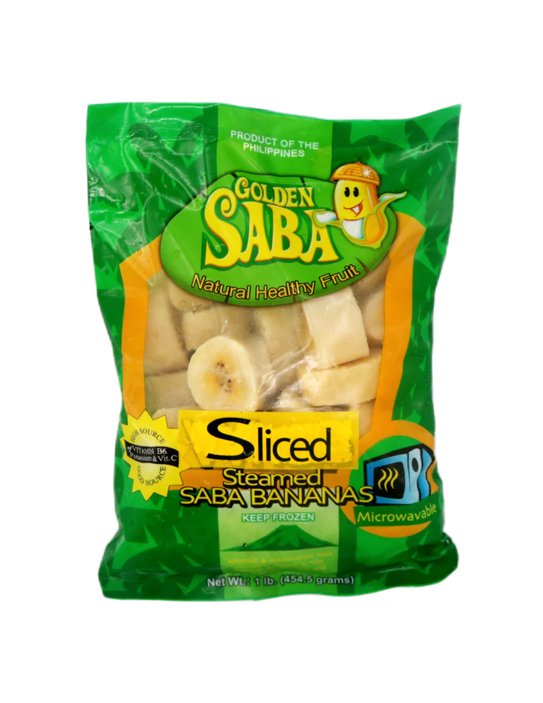 GOLDEN SABA Sliced Saba Bananas 454G