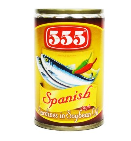 555Spanish Sardines in Soybean Oil 155G
