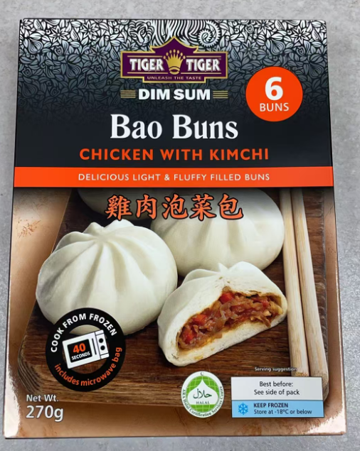TIGER TIGER Bao Buns Chicken With Mimchi 270G