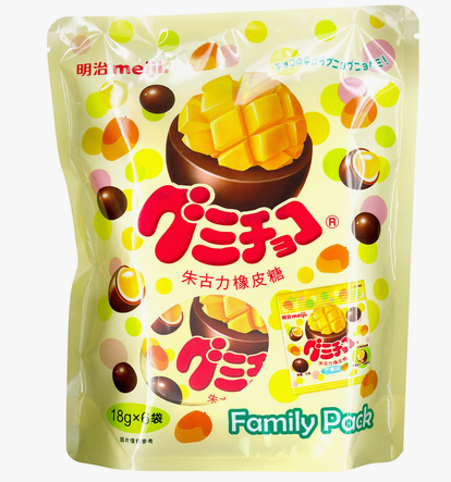 明治朱古力橡皮糖芒果味108G