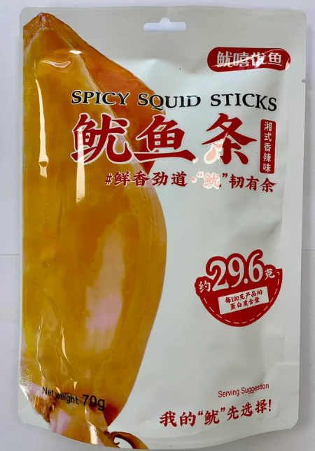 YX Squid Strip - Spicy 70G