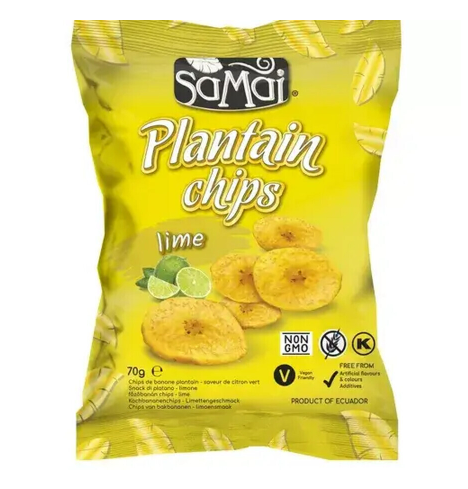 SAMAI Plantain Chips Lime Flavour 70G