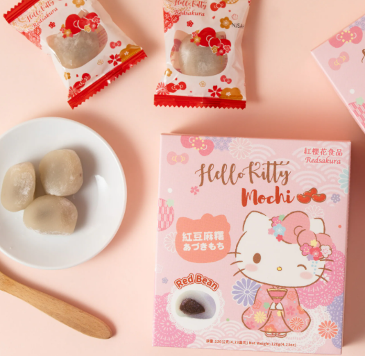 红樱花食品HelloKitty红豆麻糬120g