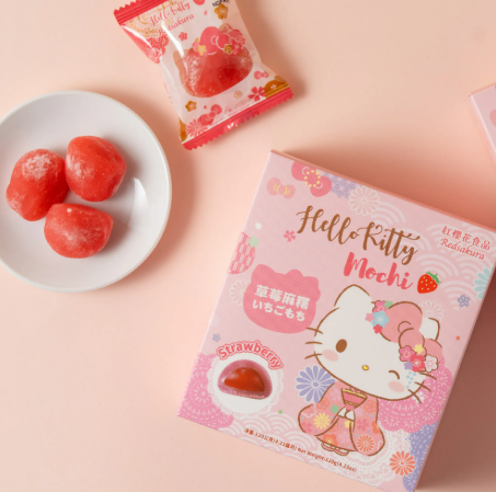 红樱花食品HelloKitty草莓麻糬120g